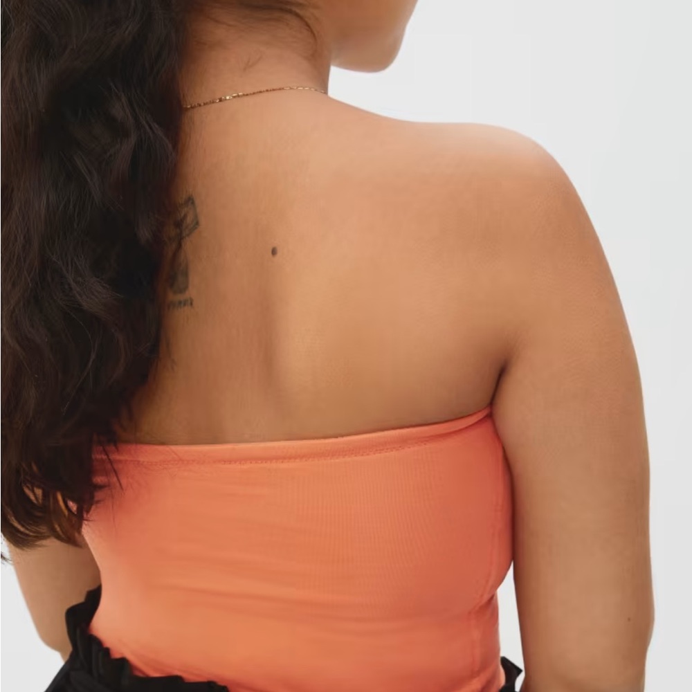 Everlane The Tube Top Orange Creamsicle Size Medium - Picture 4 of 6